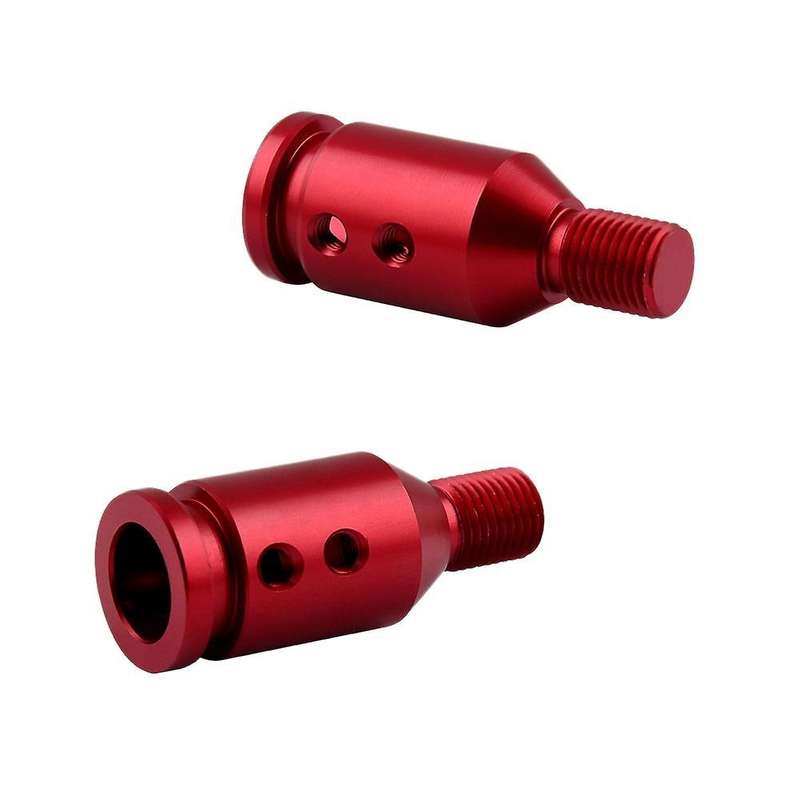 Aluminum Knob Adapter for Non Threaded Shifters 12x1.25mm (red)