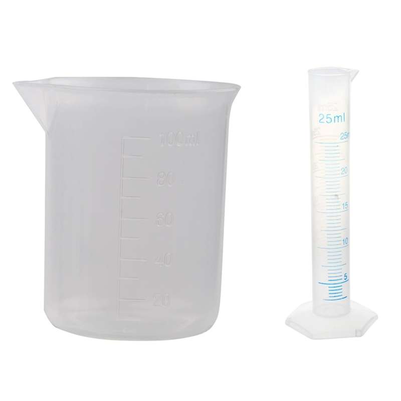 25ml Transparent Plastic Graduated Cylinder