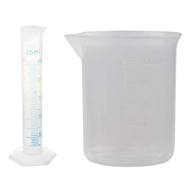 25ml Transparent Plastic Graduated Cylinder