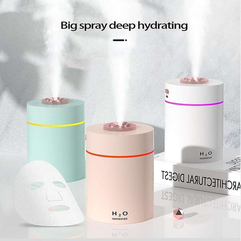 Wireless Air Humidifier Usb Silent Humidifier for Bedroom Home(pink)