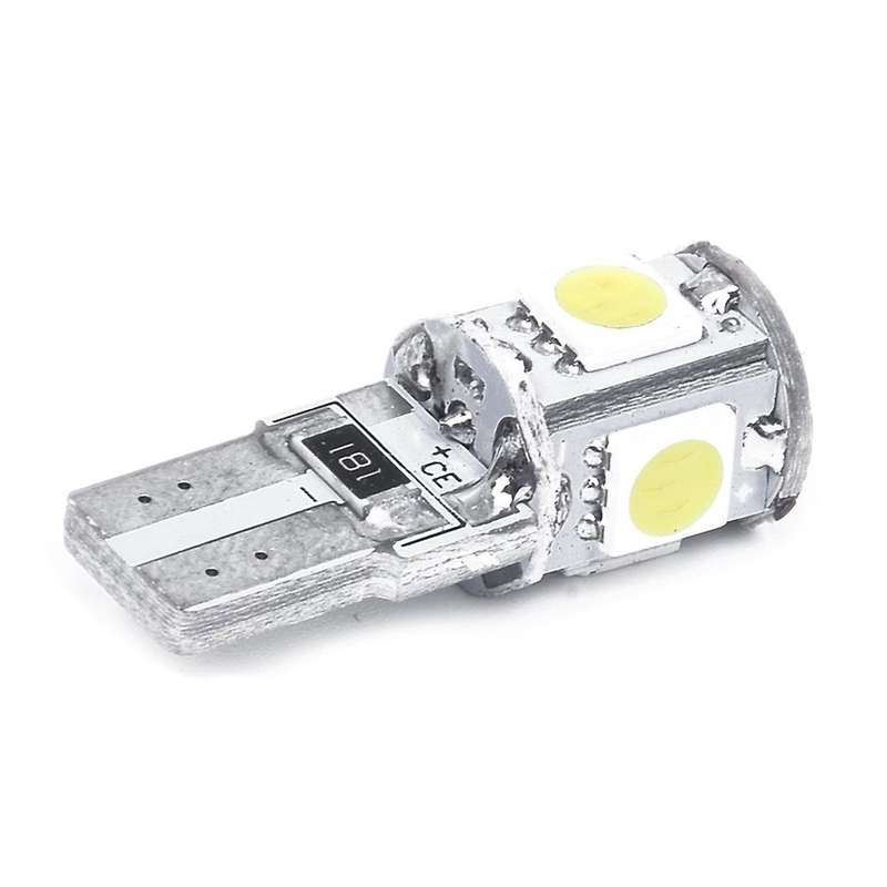 4 X Bulb W5w T10 5 Led Smd White Xenon Night Light Lamp Car Odb
