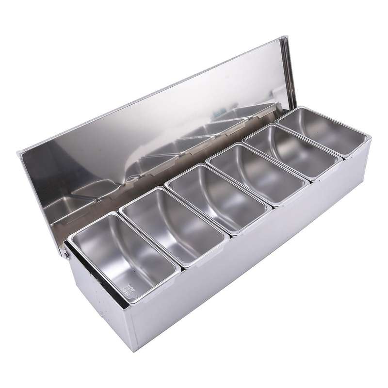 Stainless Steel Seasoning Box Restaurant Chef Seasoning Box