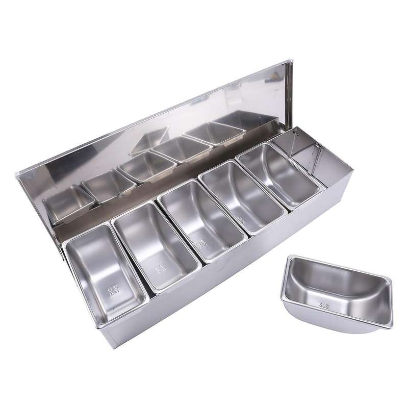 Stainless Steel Seasoning Box Restaurant Chef Seasoning Box