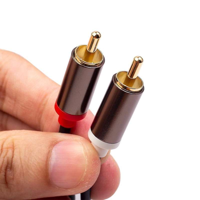 2rca to 2 Rca Coaxial Audio Cable 3.5 Jack Stereo Rca Audio Cord 1m