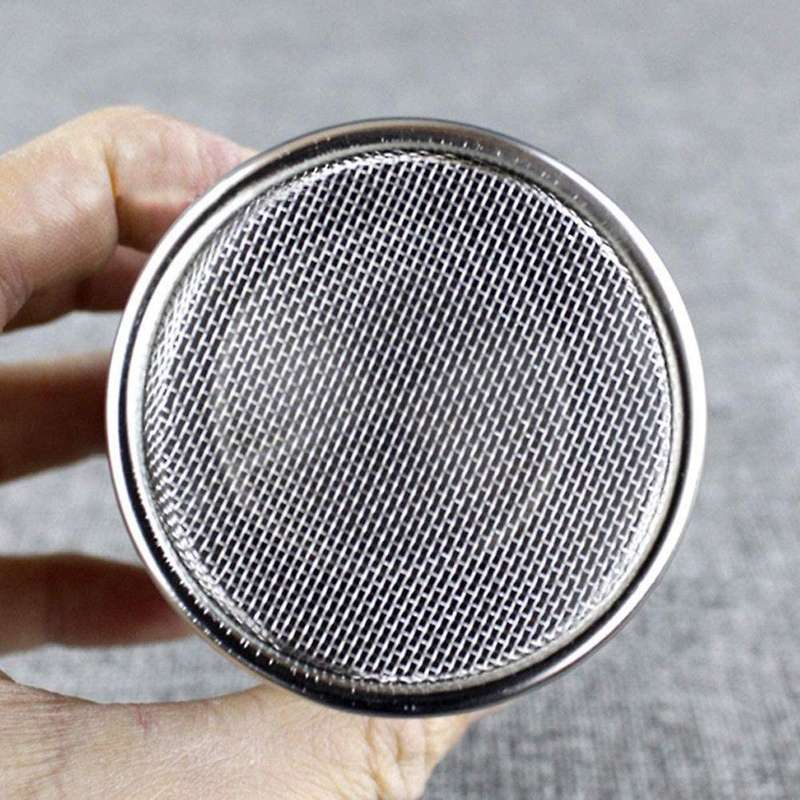 Stainless Steel Powder Drum Fancy Coffee Powder Spreader with Lid
