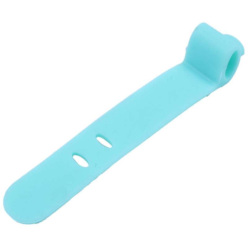 4pcs Silicone Strap Earphone Storage Tape Power Line Cable Green
