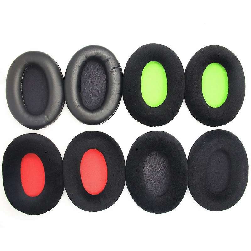 Earpads Cushion for Kingston Hscd Khx-hscp Hyperx Black+red