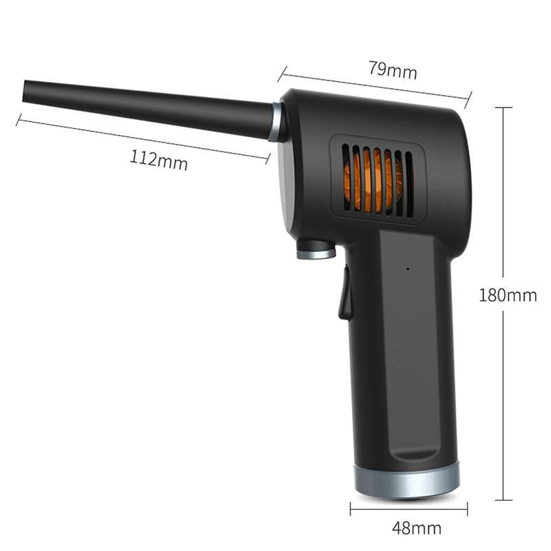 Wireless Charging Handheld Dust Blower Portable 40000 Rpm 6000 Mah