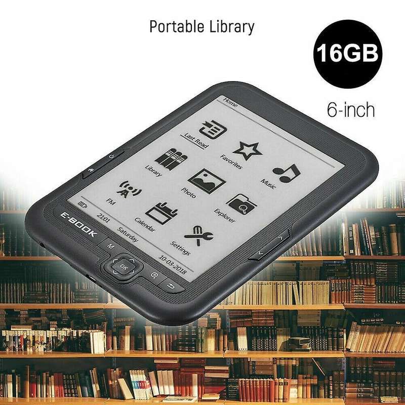 6 Inch 16gb Ebook Reader E-ink Capacitive E Book Light Eink Screen