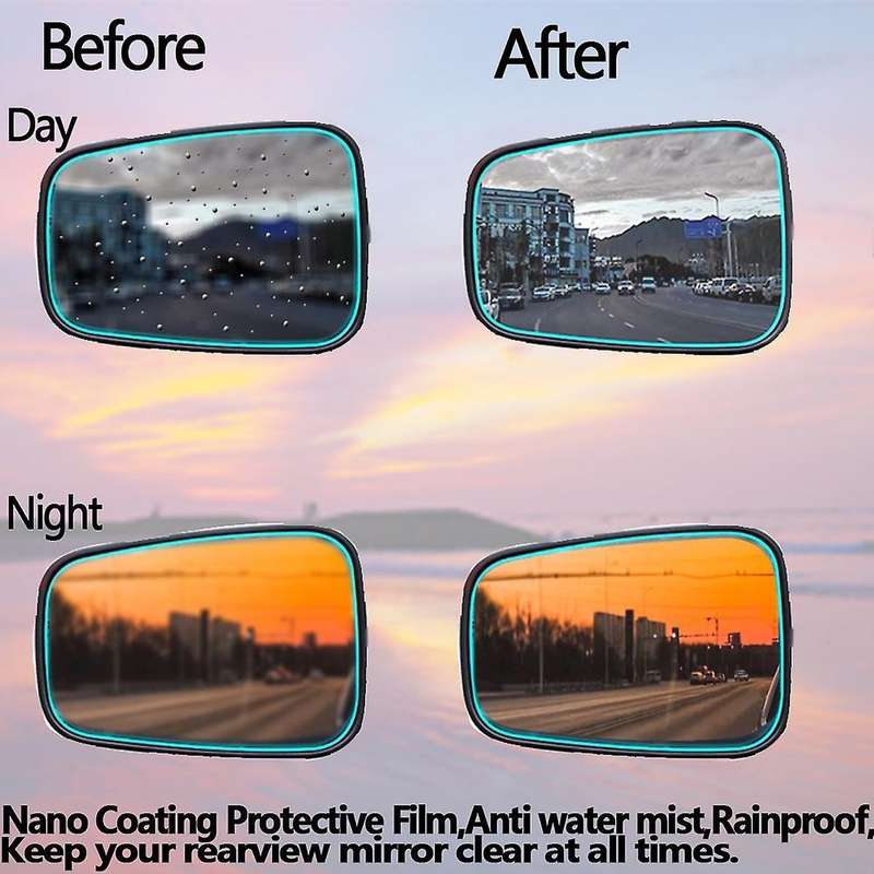 Motorcycle Waterproof and Anti-fog Rearview Mirror Protective Film