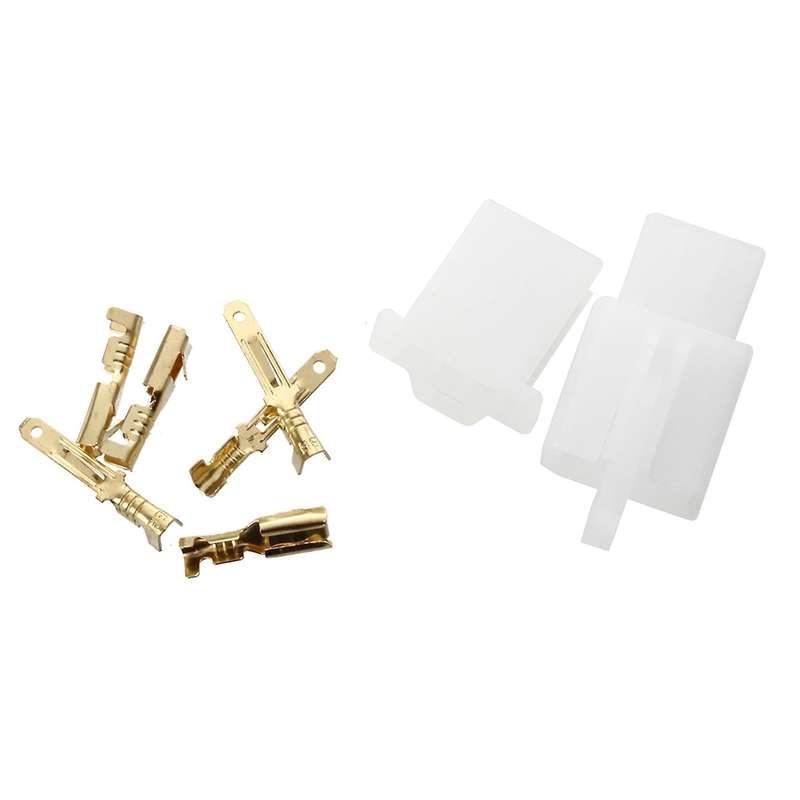 1 Set 3 Polig Stecker Steckverbinder Flachstecker 2.8mm