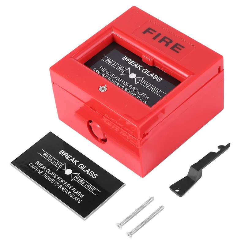 Ac 250v/12v Dc 12v Resettable Manual Call Point Fire Alarm Pull Station