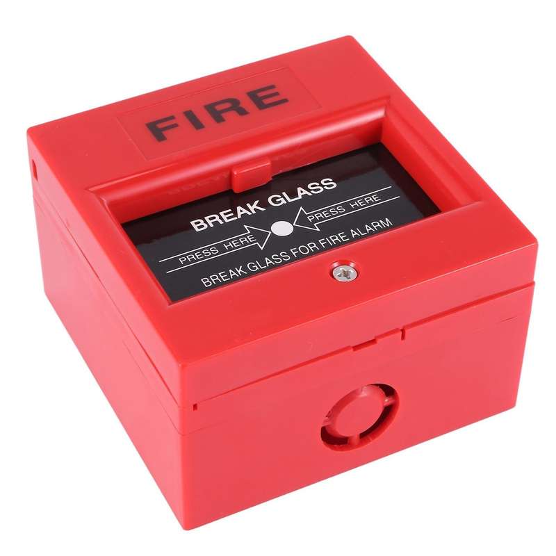 Ac 250v/12v Dc 12v Resettable Manual Call Point Fire Alarm Pull Station
