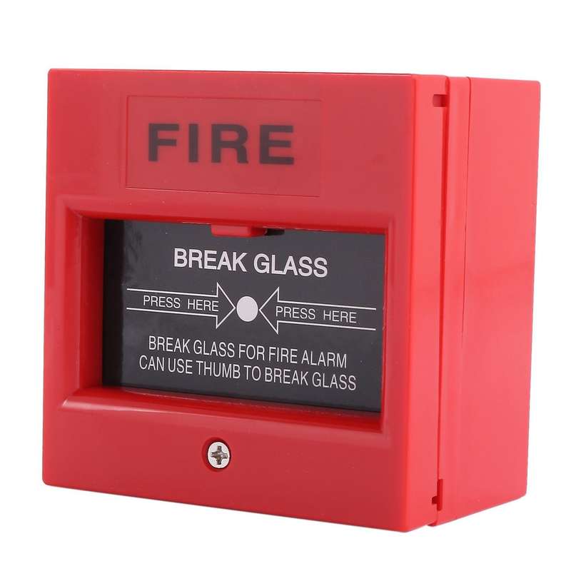 Ac 250v/12v Dc 12v Resettable Manual Call Point Fire Alarm Pull Station