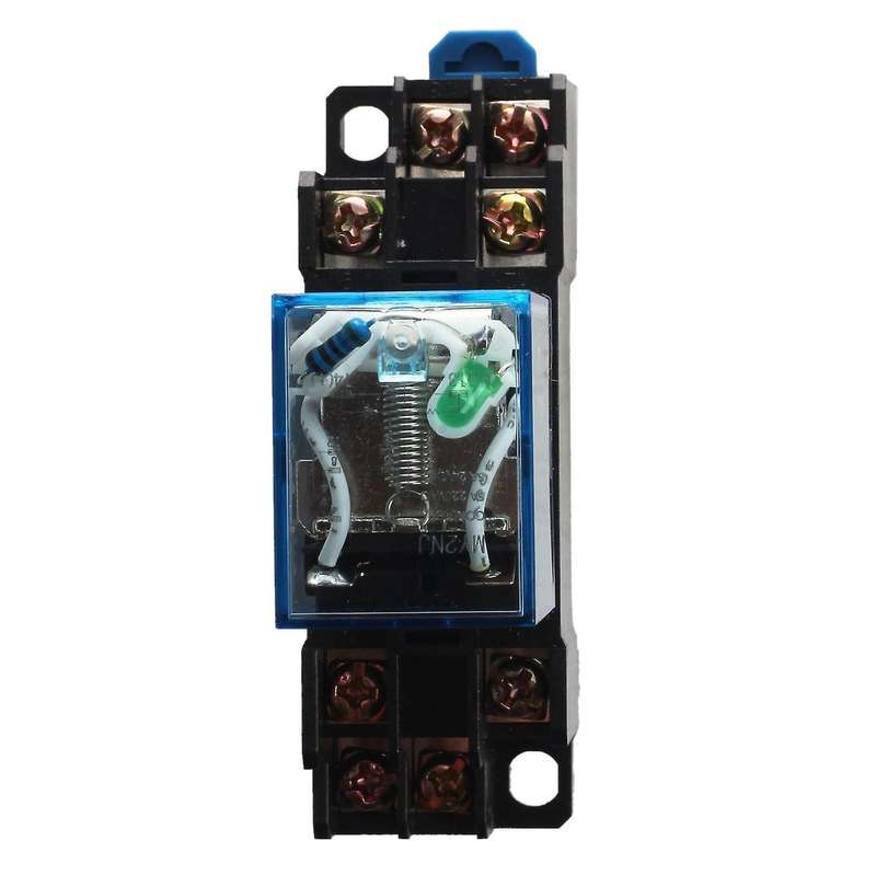 My2nj Model Dpdt 24vdc Coil 8 Pin 35mm Din Rail Power Relay & Socket