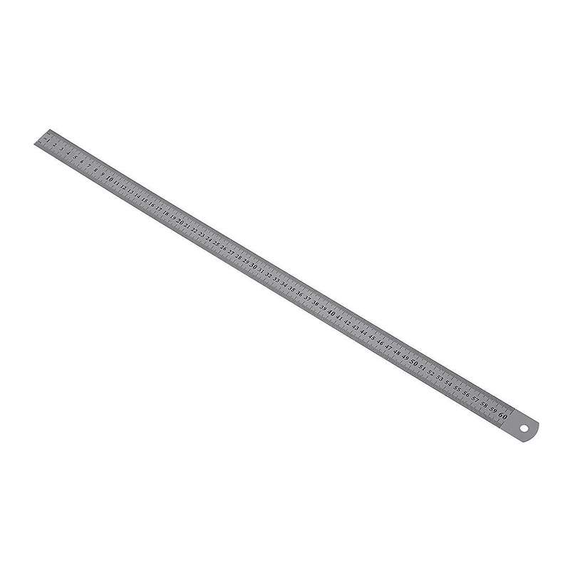 Stainless Steel 60cm 23.6 Inch Measuring Long Straight Ruler