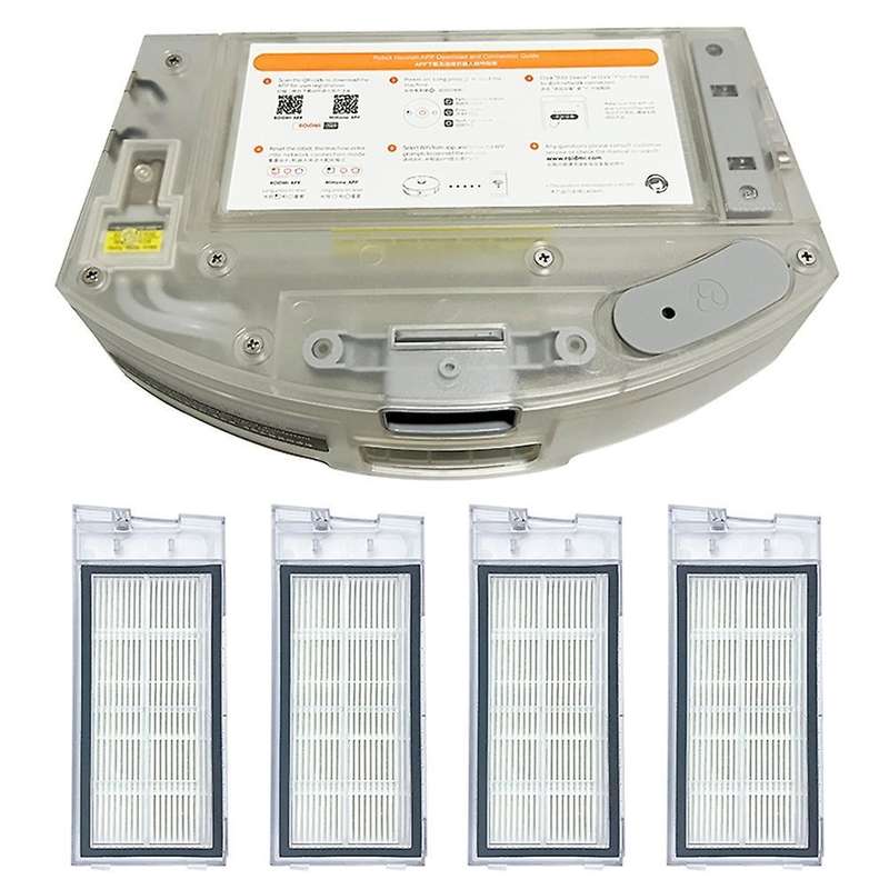 2 In 1 Water Tank Dust Box Accessories with 4 Filter Parts