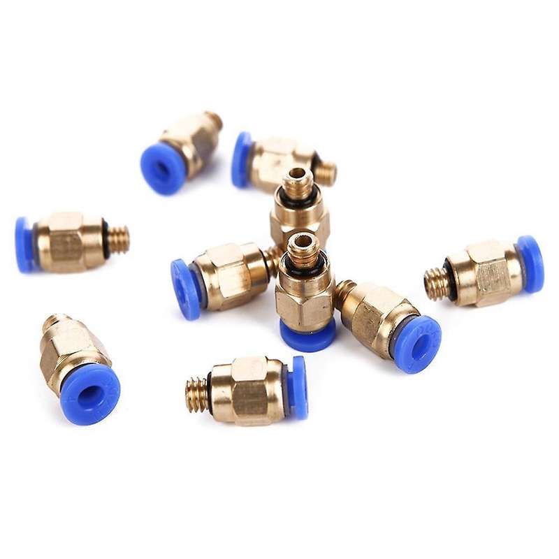 10x Pc4-m6 Pneumatic Straight Quick Fitting One Touch Hose Connector