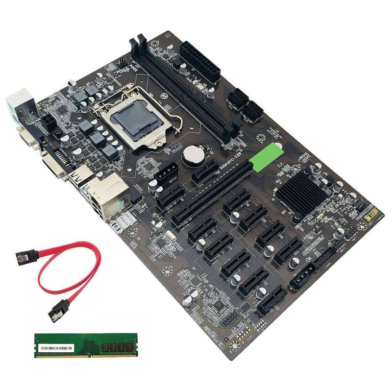B250 Btc Mining Motherboard with Ddr4 8g 2666mhz for Btc Miner