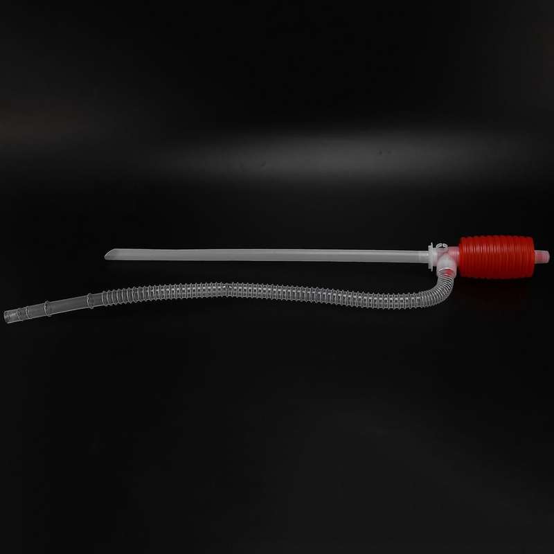 Car Motorcycle Manual Syphon Fuel Liquid Transfer Pipe Refuel Sucker