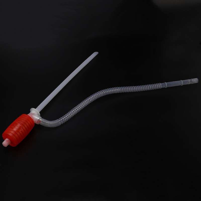Car Motorcycle Manual Syphon Fuel Liquid Transfer Pipe Refuel Sucker