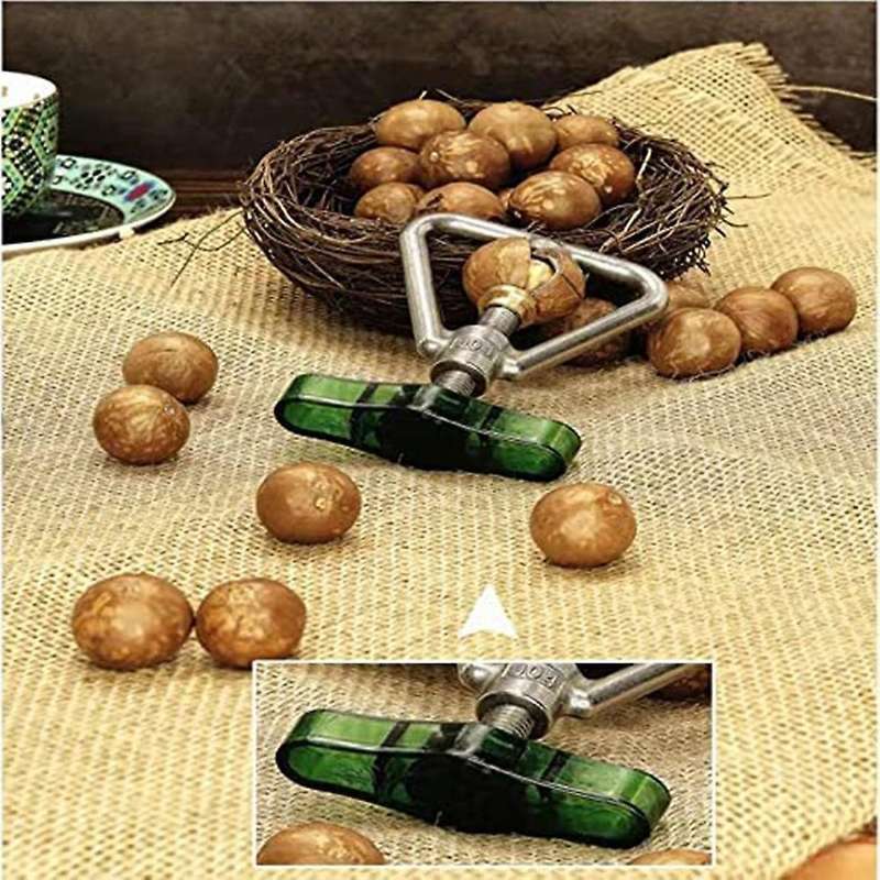 Nutcracker with Non-slip Handle,stainless Steel Tool for All Nuts