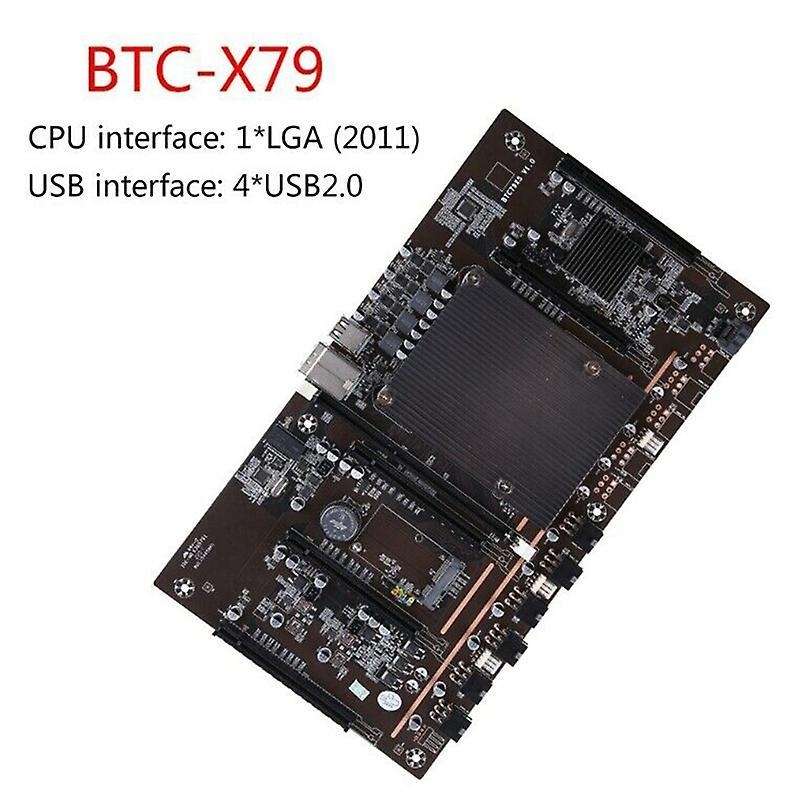 H61 X79 Btc Mining Motherboard with E5 2609 V2 Cpu+recc 4g Ddr3