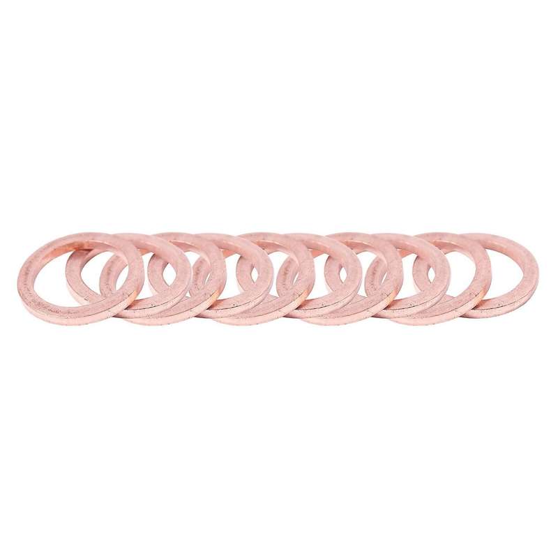 10* 12mm X 17mm X 1.5mm Copper Crush Washer Flat Ring Gasket Fitting