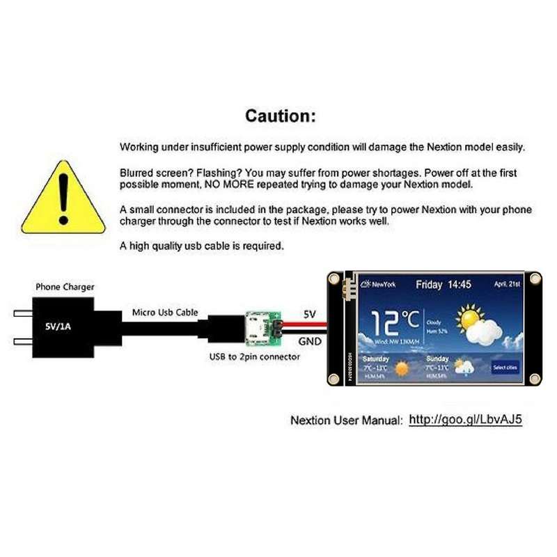 Lcd Press Screen for Nextion Nx4832k035 Hmi Usrt Tft Lcd 3.5-inch