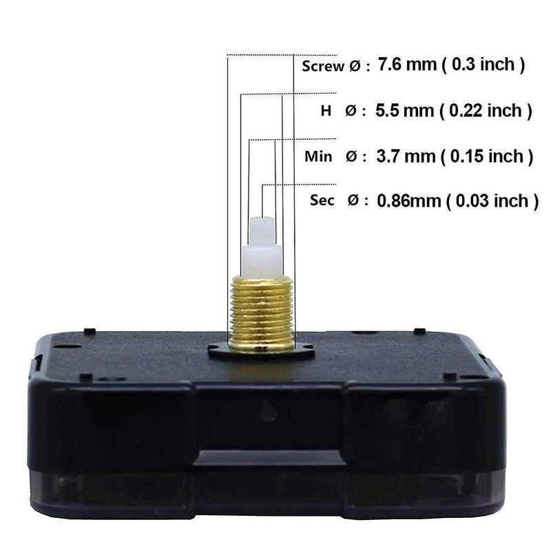 2pcs Silent Diy Quartz Wall Clock for Repair Parts Home Decor 18mm