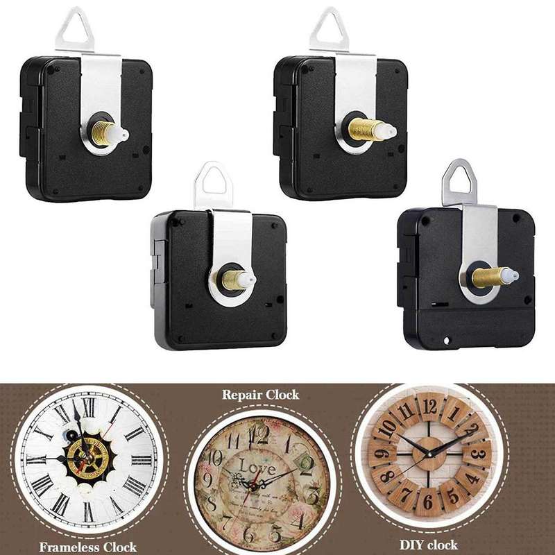 2pcs Silent Diy Quartz Wall Clock for Repair Parts Home Decor 18mm