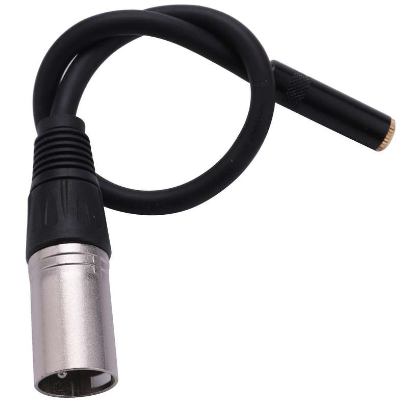 0.3m Wire 3 Pin Xlr Male to 3.5mm Female Connector Microphone Adapter