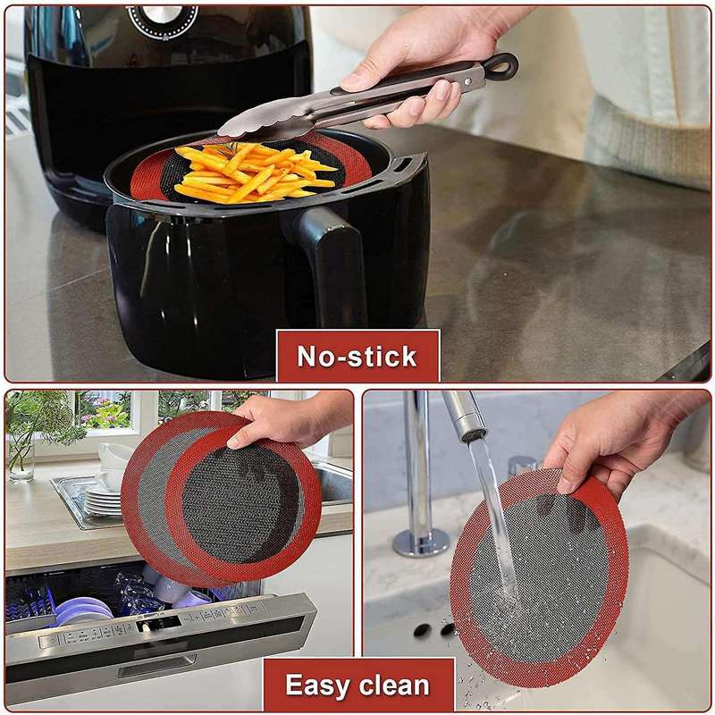 12 Inch Air Fryer Liners Multi-purpose Air Fryer Liners Basket Mat