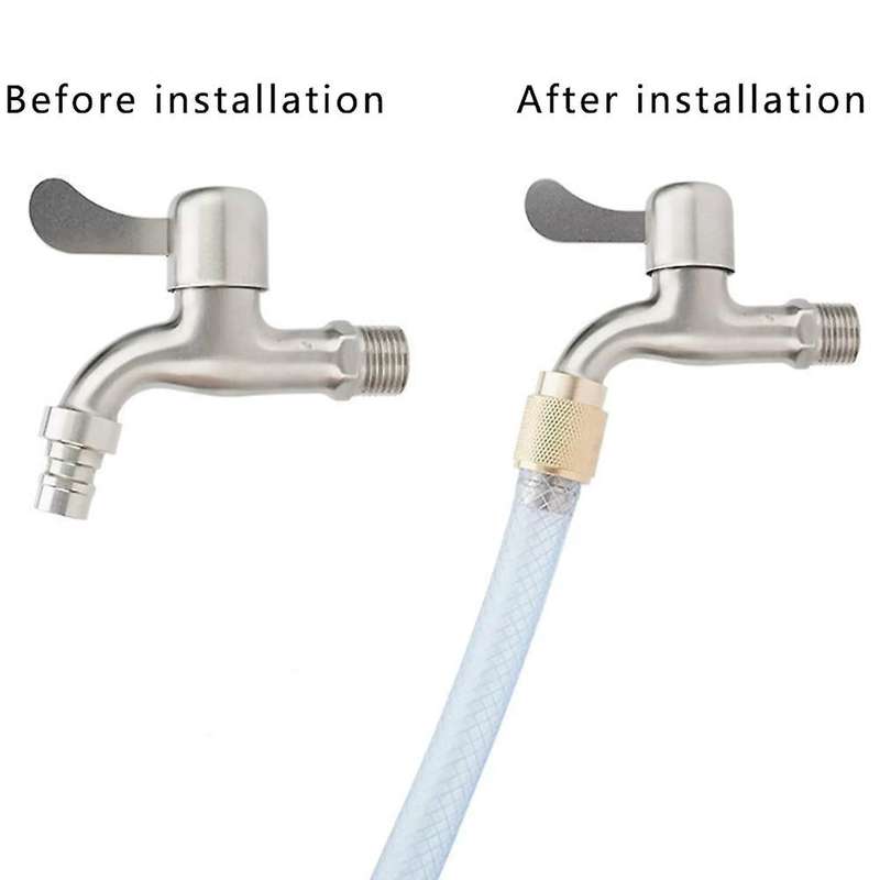 Brass Faucet Adapter Kitchen Bathroom Universal Garden Watering Tool