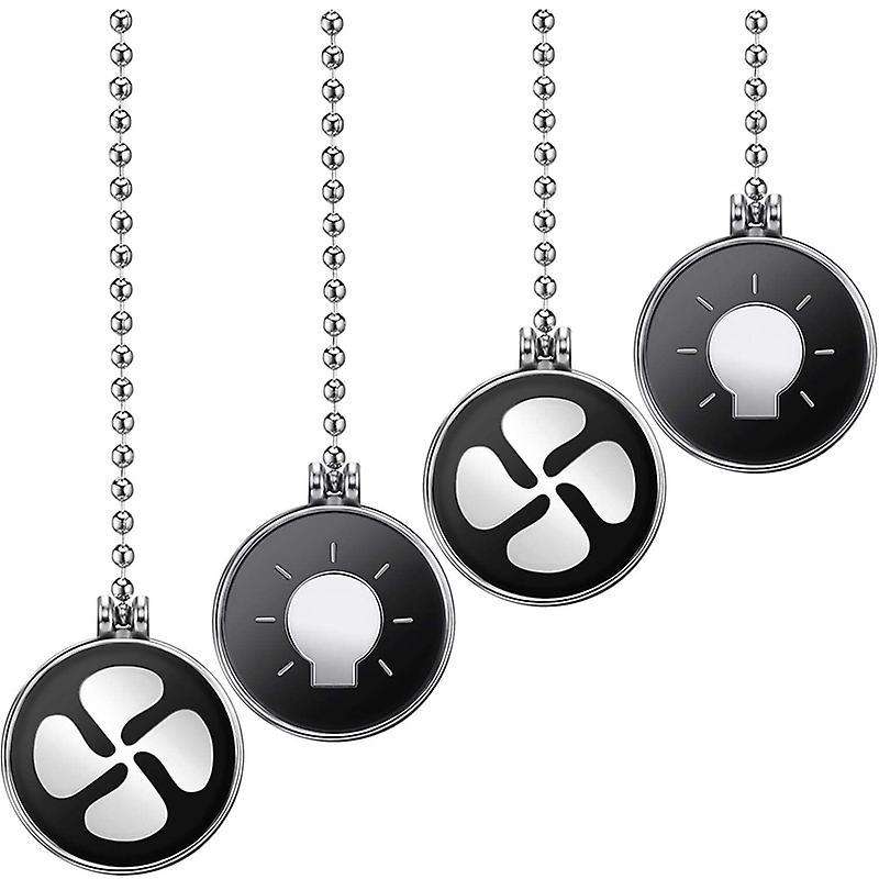 4pcs Light Bulb and Fan Pattern Pull Chain Ceiling Fan Chain Extender
