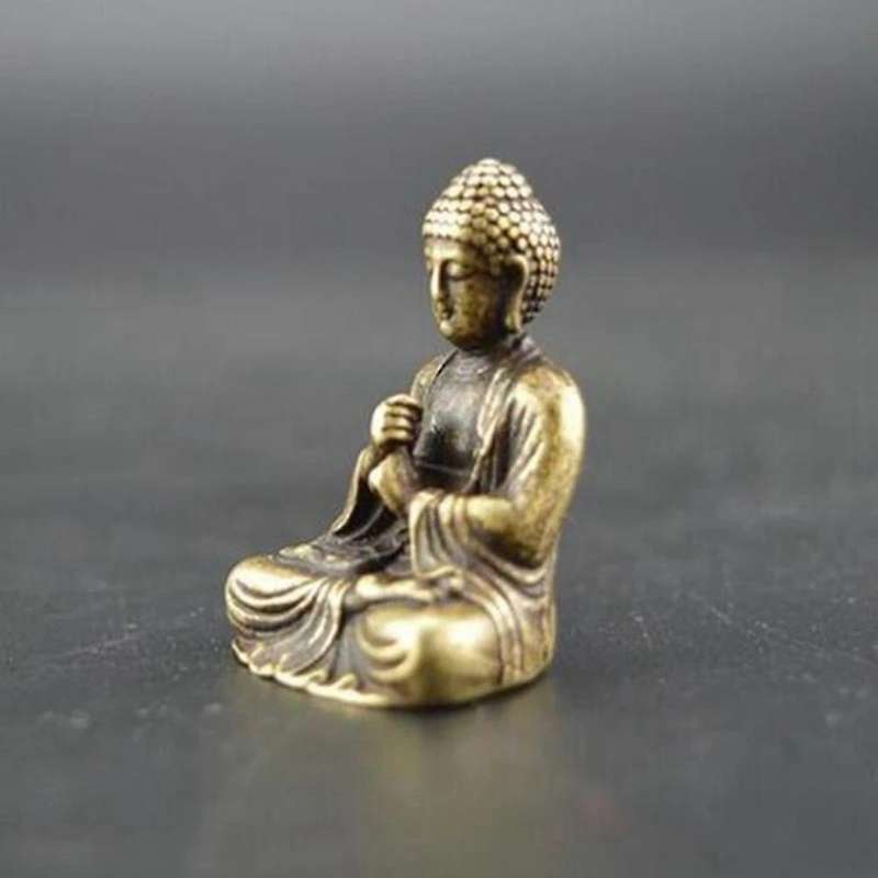 Mini Buddha Statue Bronze Buddha Statue Chinese Buddhism Pure
