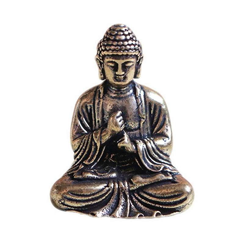 Mini Buddha Statue Bronze Buddha Statue Chinese Buddhism Pure