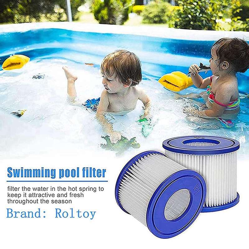 6pcs Pool Filter,for Bestway Spa Filter Pump Cartridge Type Vi
