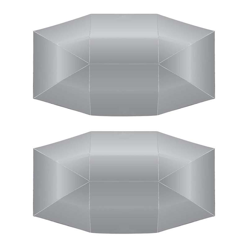 2pcs 4.5x2.3m New Outdoor Car Oxford Cloth Polyester Covers Silver