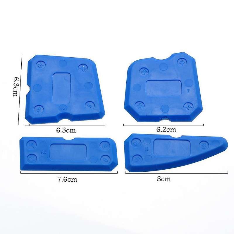 4 Pcs Silicone Sealant Spreader Profile Applicator Tile Grout Too