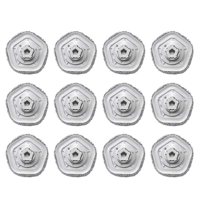12pcs Washable Mop Pad Cloth for Xiaomi Dreame W10/ W10 Pro