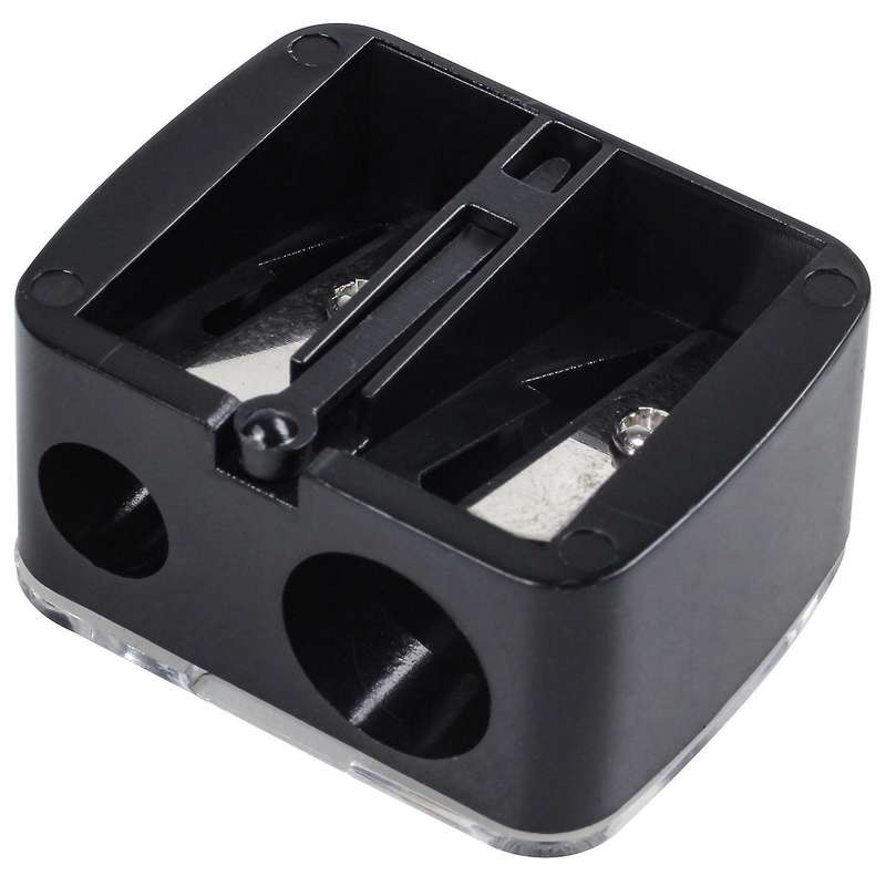 Precision Cosmetic Pencil Sharpener for Eyebrow Eyeliner 2 Holes