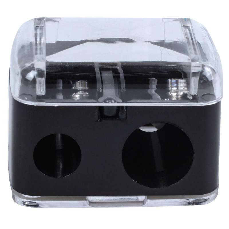 Precision Cosmetic Pencil Sharpener for Eyebrow Eyeliner 2 Holes
