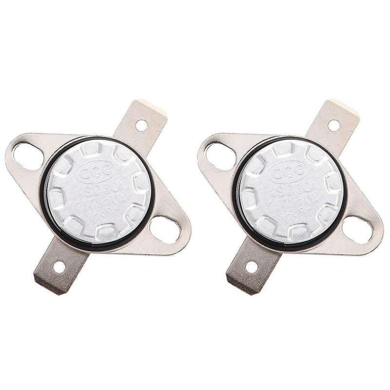 2x Ksd301 Ac 250v 10a 125 Celsius Nc Temperature Control Switch