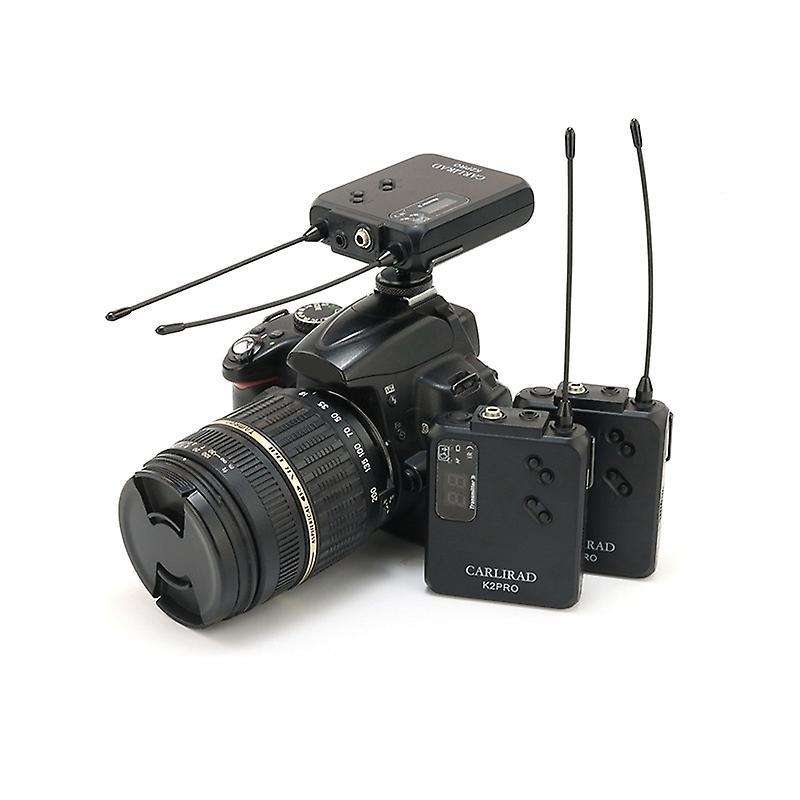 Carlirad Wireless Lavalier Microphone System for Dslr Camera Phone