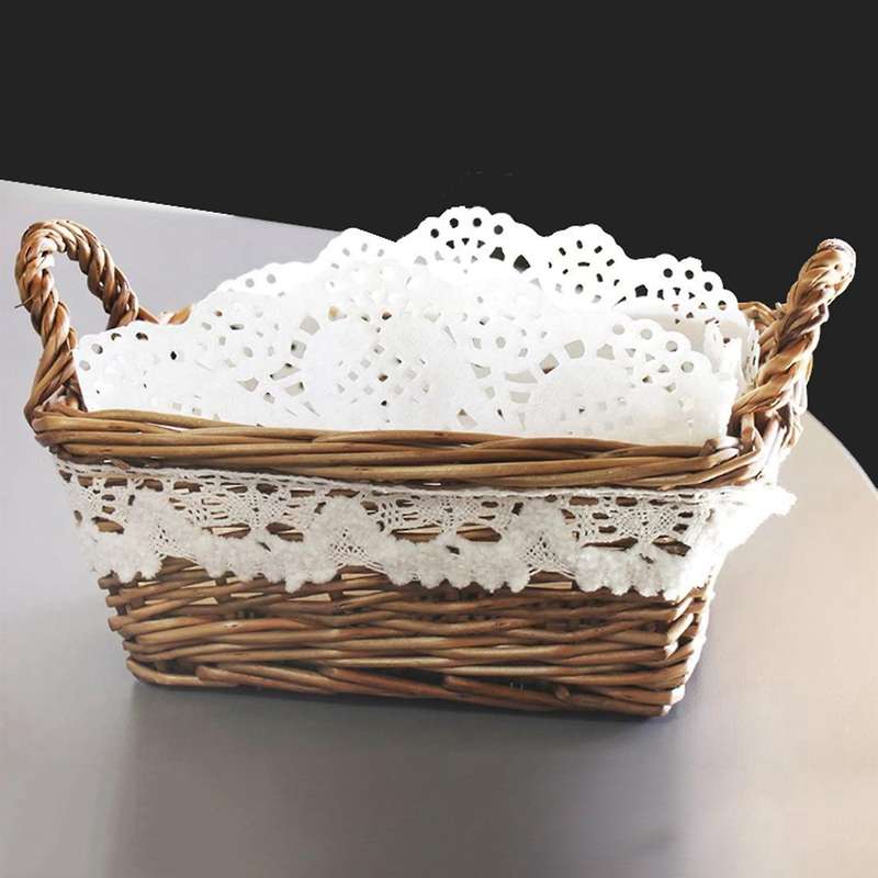 Lace Doilies Paper 100 Pcs,4.5 Inch Liners for Cake,tableware Display