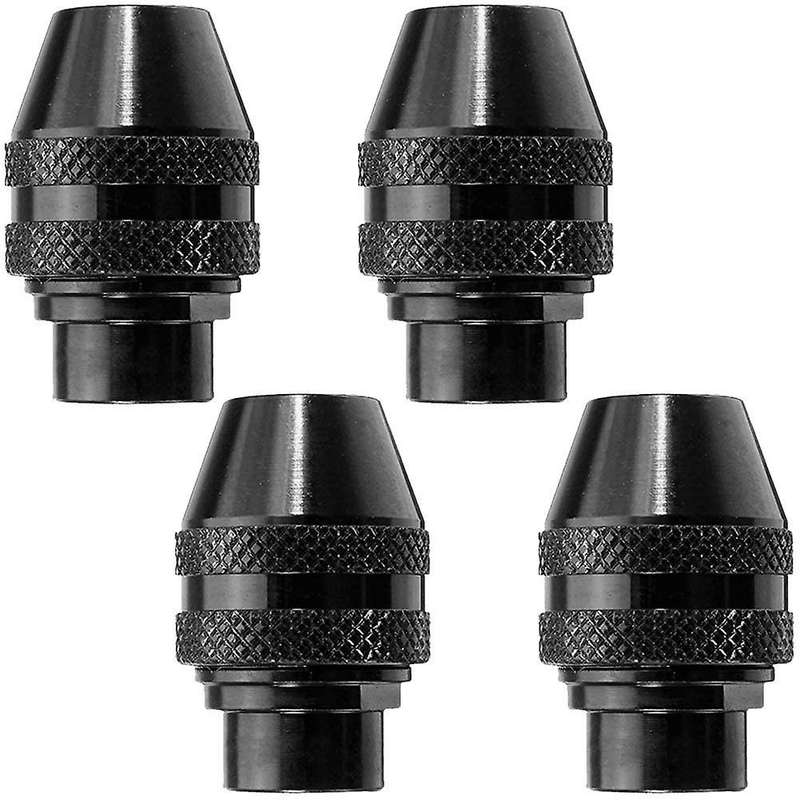 4pcs Quick Change Chuck Keyless Drill Chuck for Dremel Tool 0.4-3.2mm