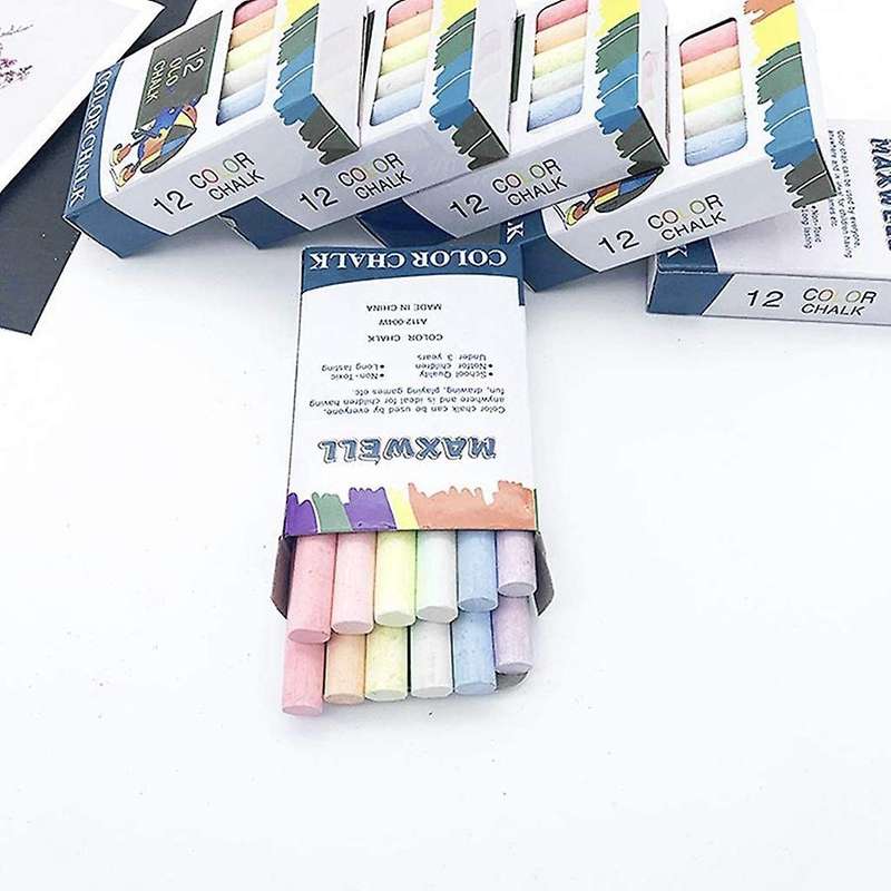 5 Pack Sidewalk Chalk for Kids 60 Pcs Multicolor Washable(multicolor)