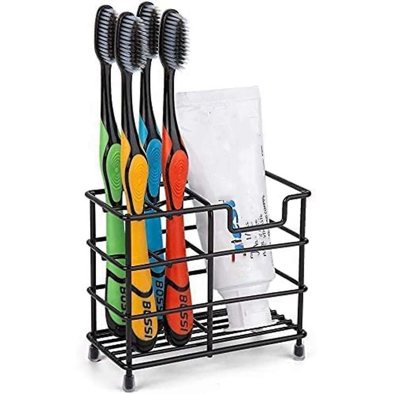Toothbrush Holders for Bathrooms, Bathroom Black Restroom Decor