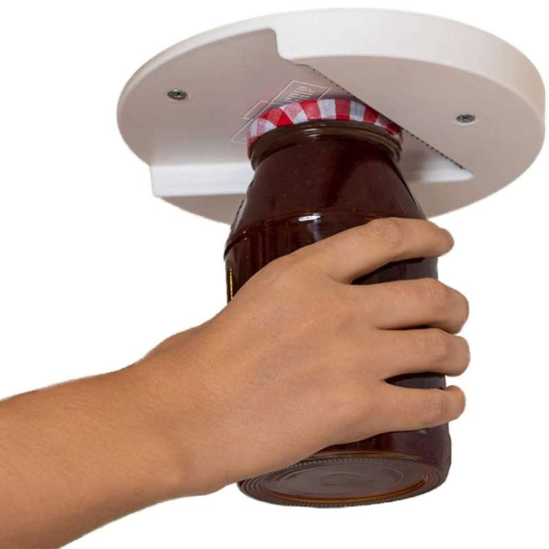 Grip Jar Opener,off Jar Opener Under Cabinet Jar Lid & Bottle Opener